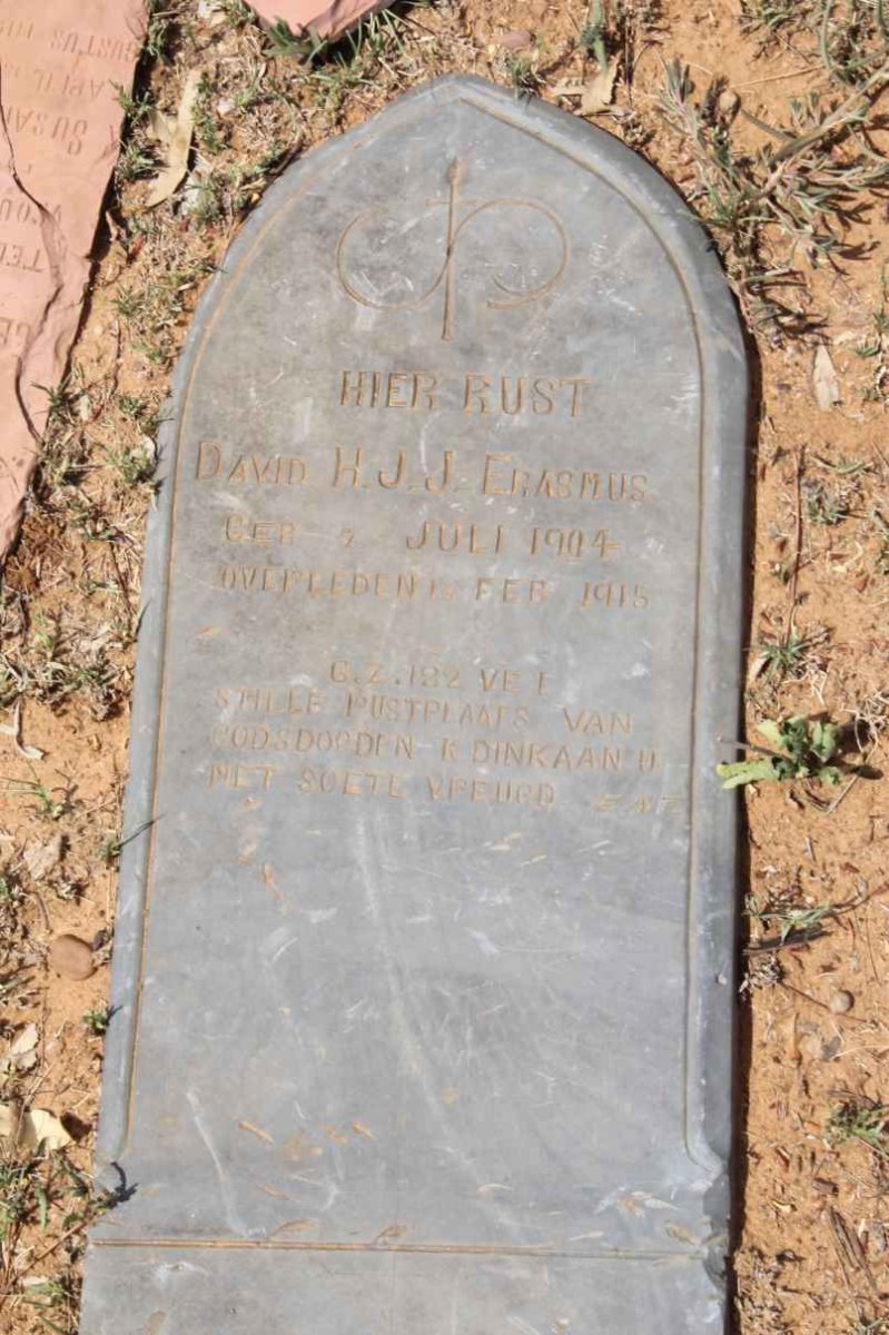 ERASMUS David H.J.J. 1904-1915