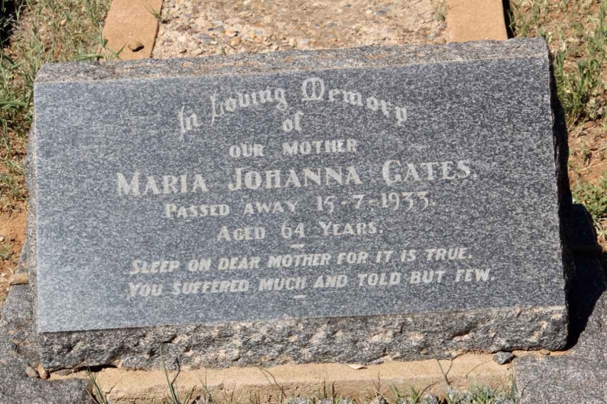 GATES Maria Johanna -1933