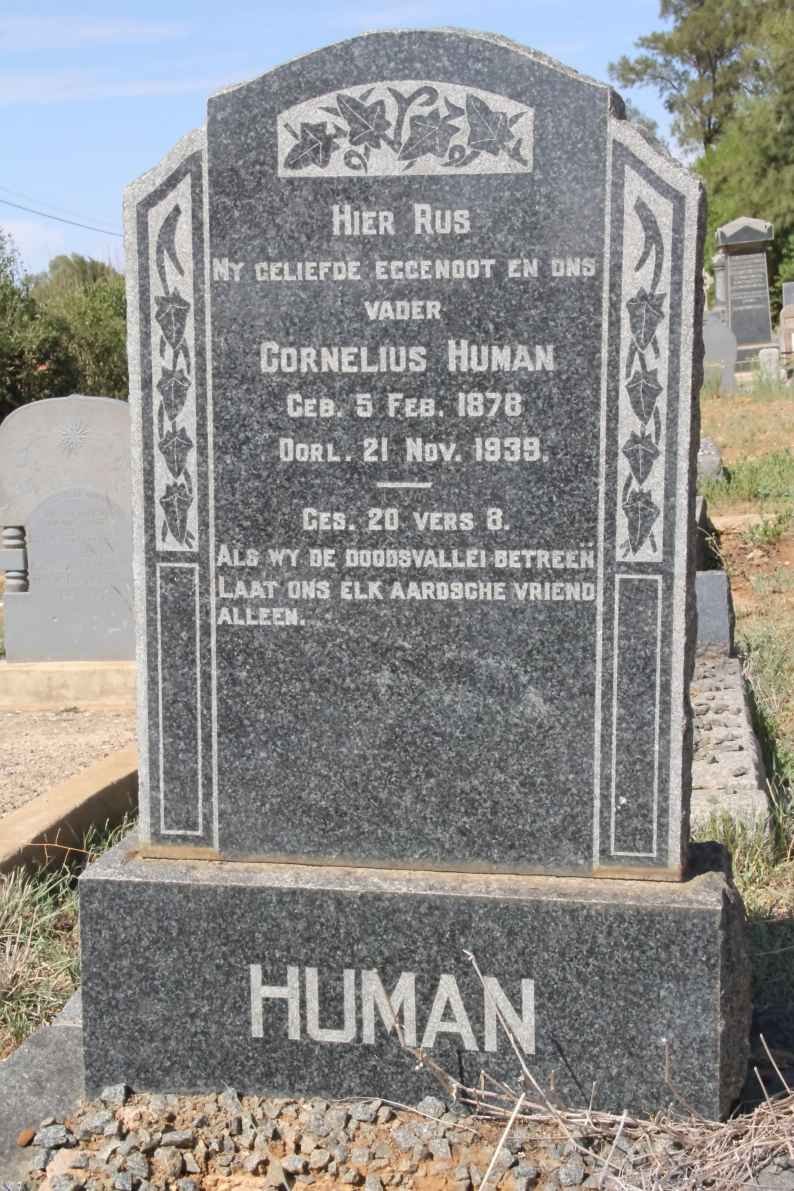 HUMAN Cornelius 1878-1939