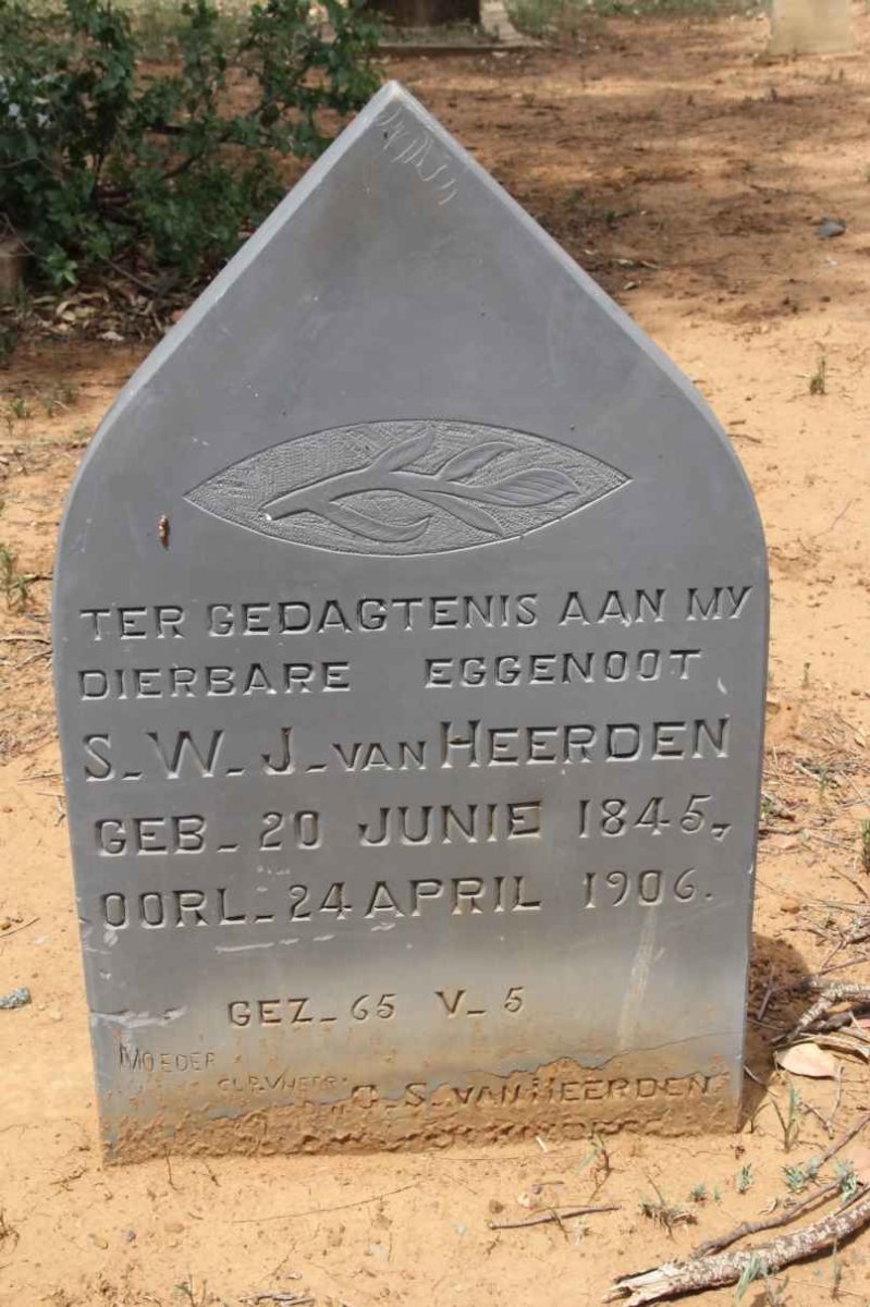 HEERDEN S.W.J., van 1845-1906