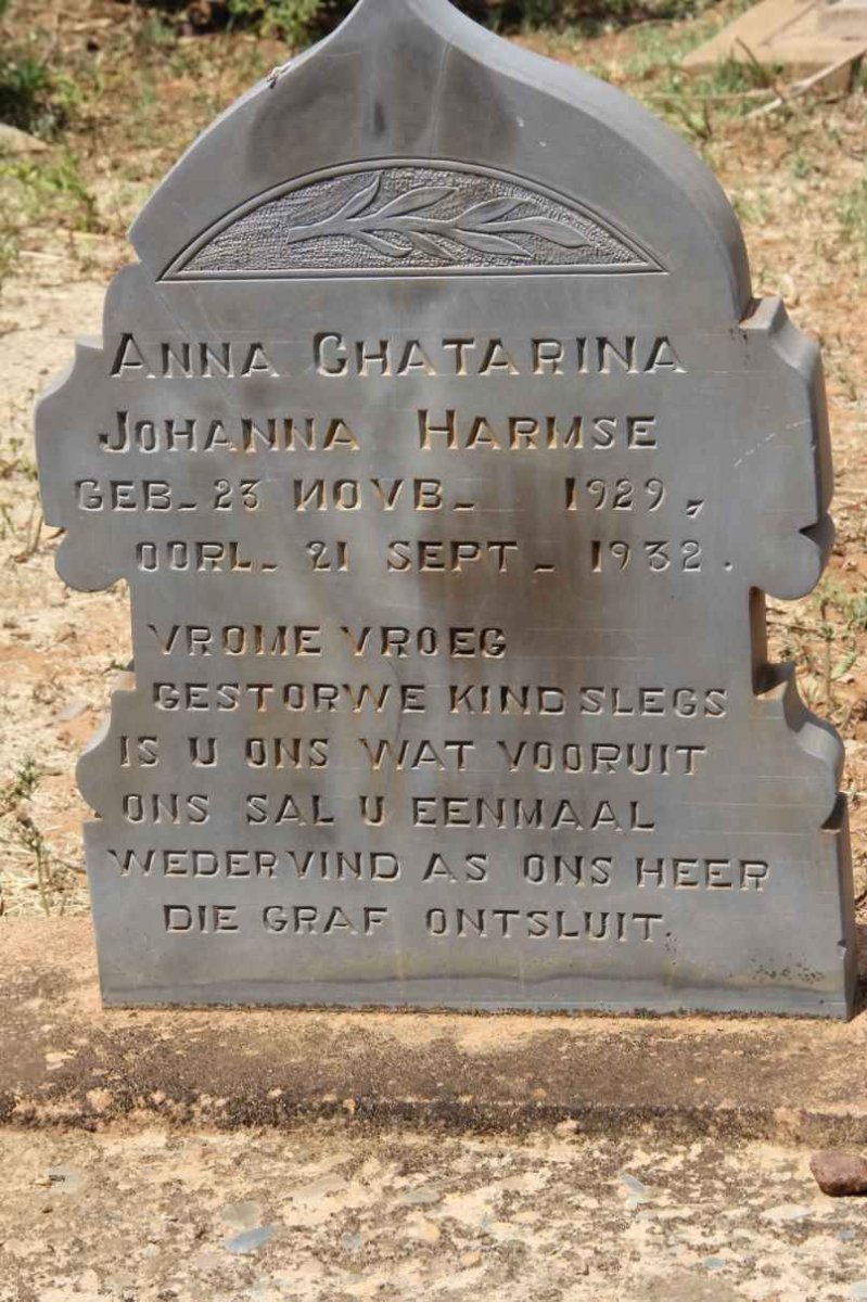 HARMSE Anna Chatarina Johanna 1929-1932