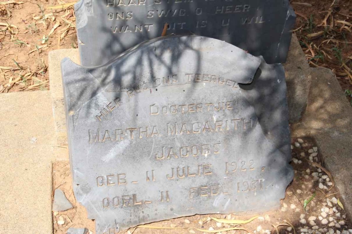 JACOBS Martha Magaritha 1922-1931