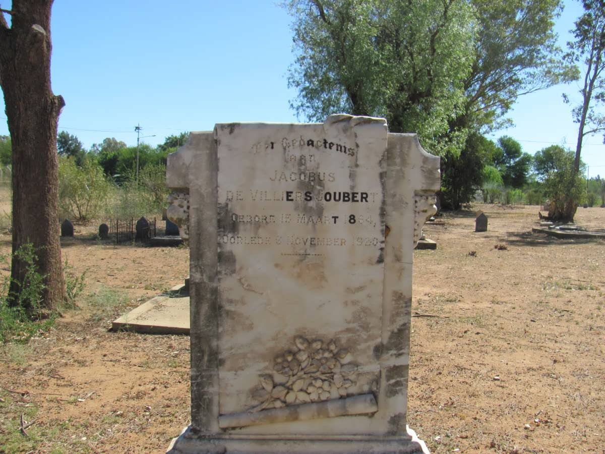 JOUBERT Jacobus De Villiers 1864-1920