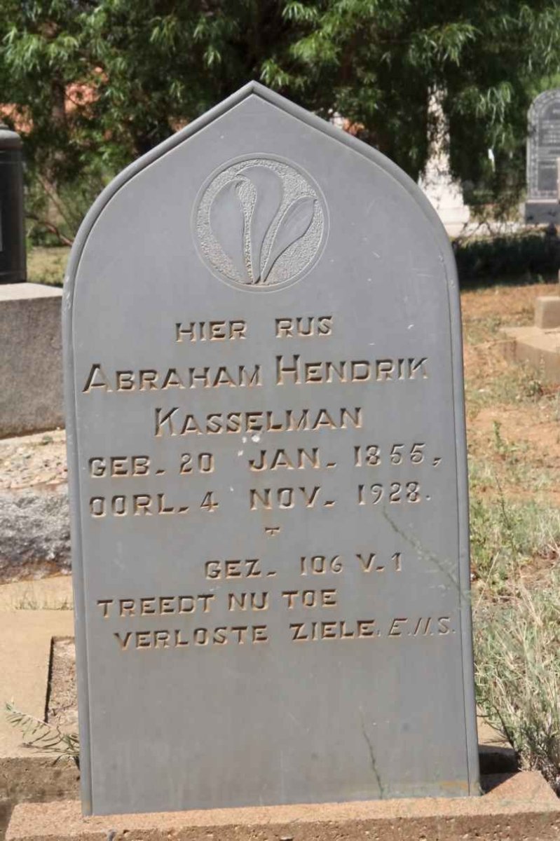 KASSELMAN Abraham Hendrik 1855-1928
