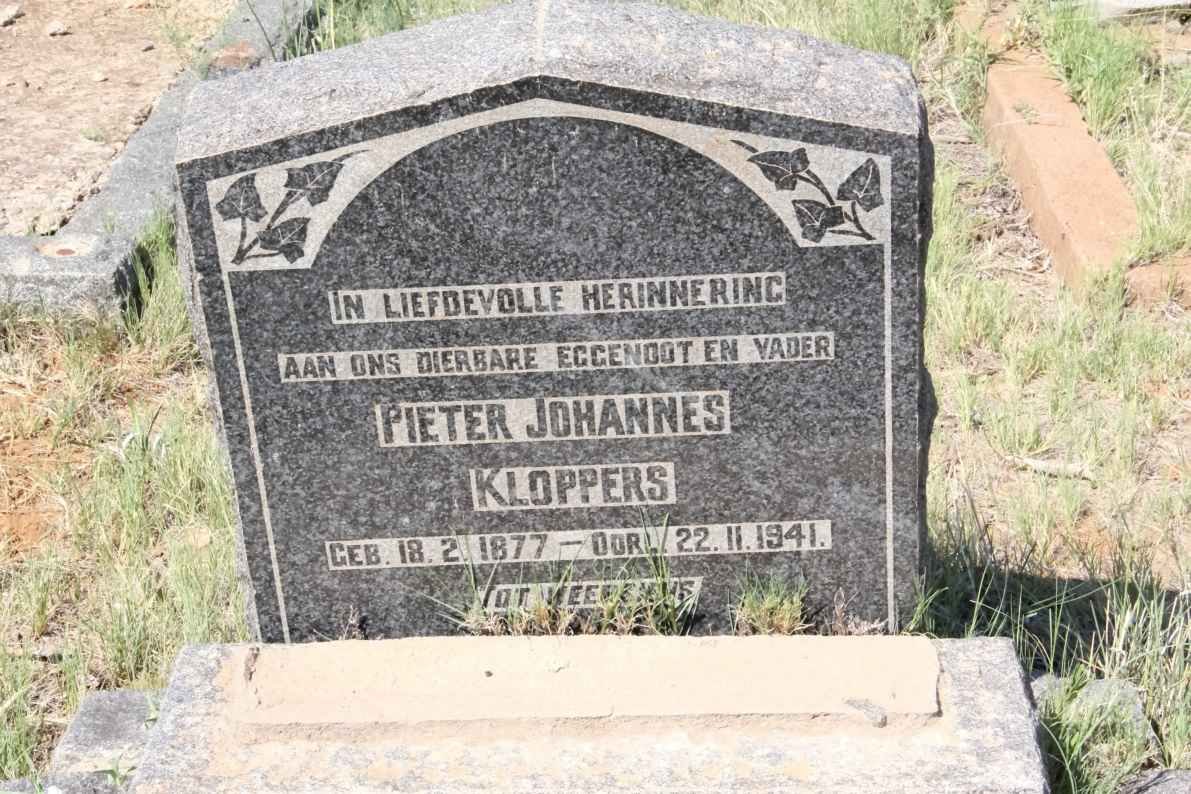 KLOPPERS Pieter Johannes 1877-1941