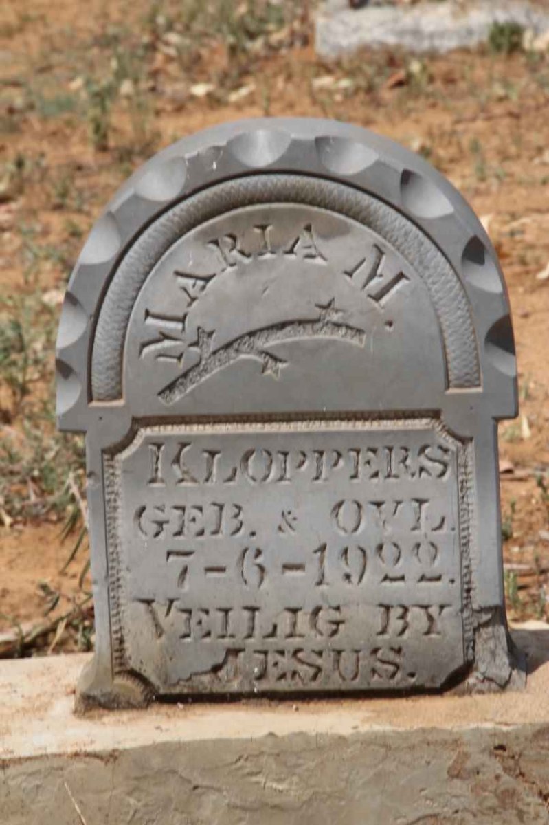 KLOPPERS Maria M. 1922-1922