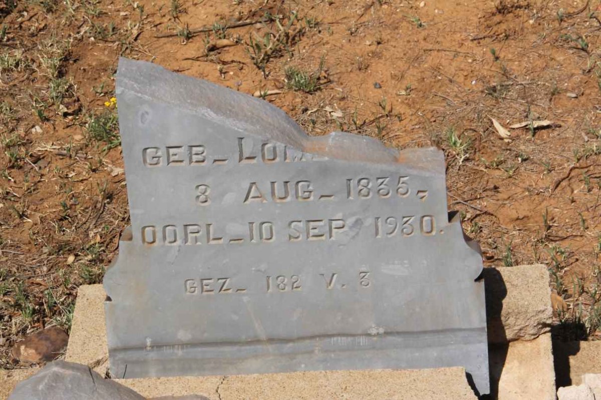 KRUGER Cornelia Petronela nee LOMBAARD 1835-1930