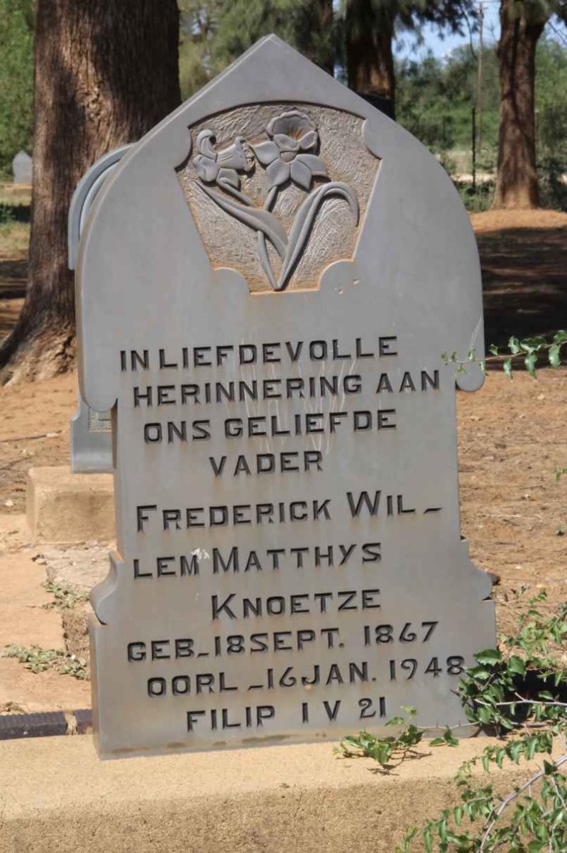 KNOETZE Frederick Willlem Matthys 1867-1948