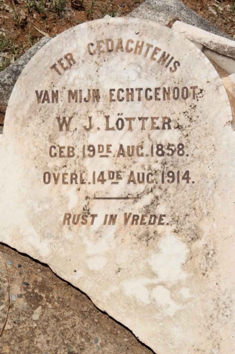 LÖTTER W.J. 1858-1914