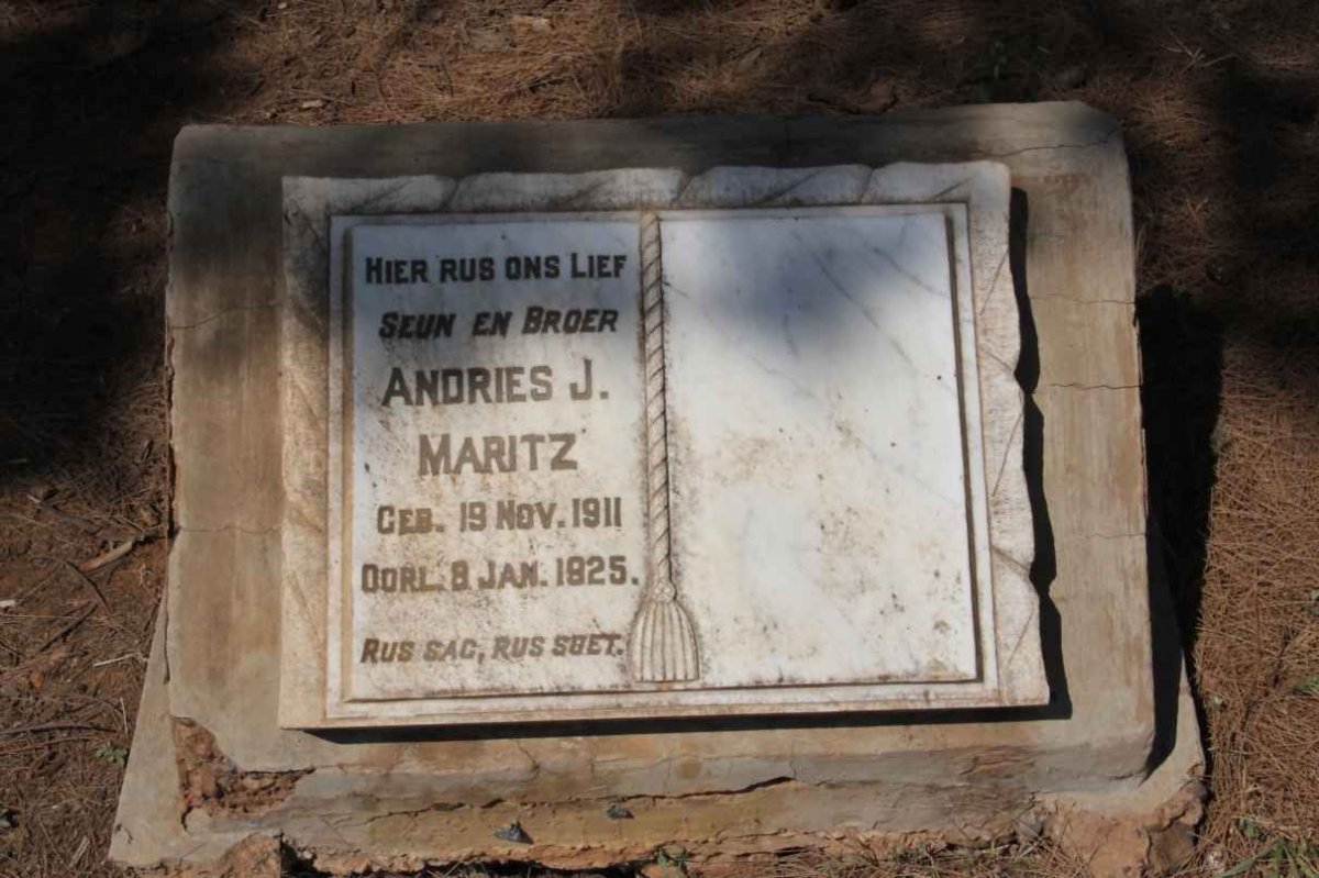 MARITZ Andries J. 1911-1925