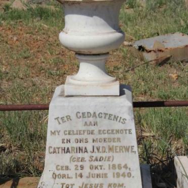 MERWE Catharina J., v.d. nee SADIE 1864-1940