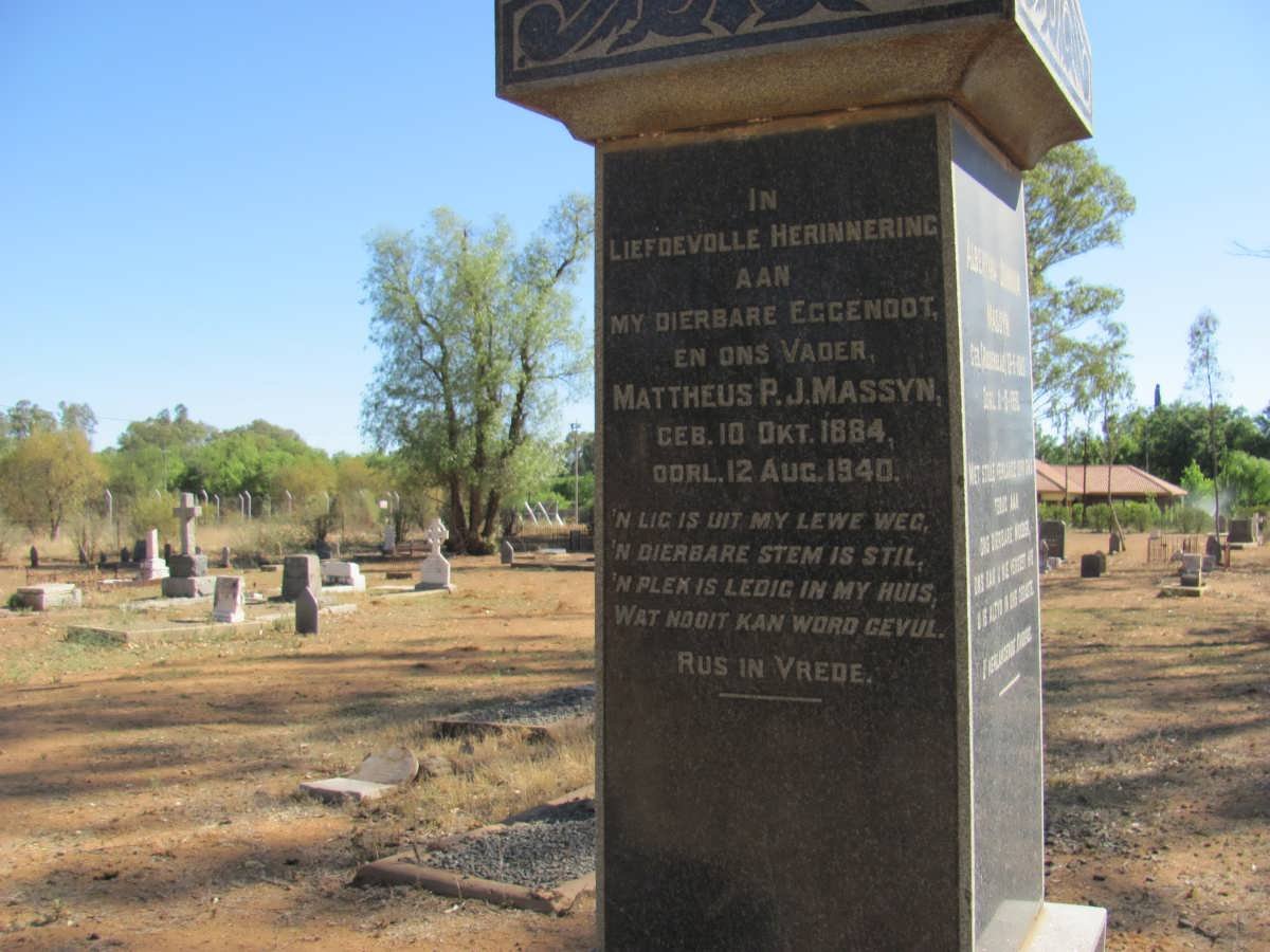 MASSYN Mattheus P.J. 1884-1940