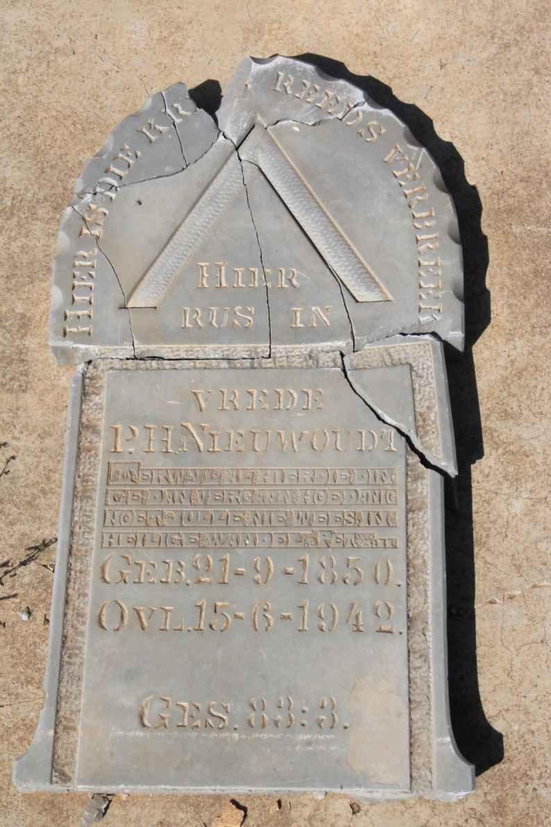 NIEUWOUDT P.H. 1850-1942
