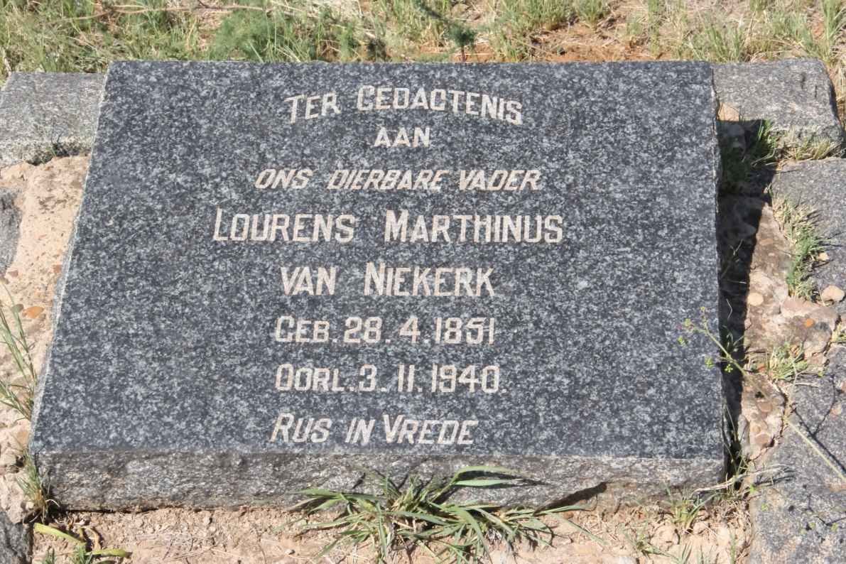 NIEKERK Lourens Marthinus, van 1851-1940