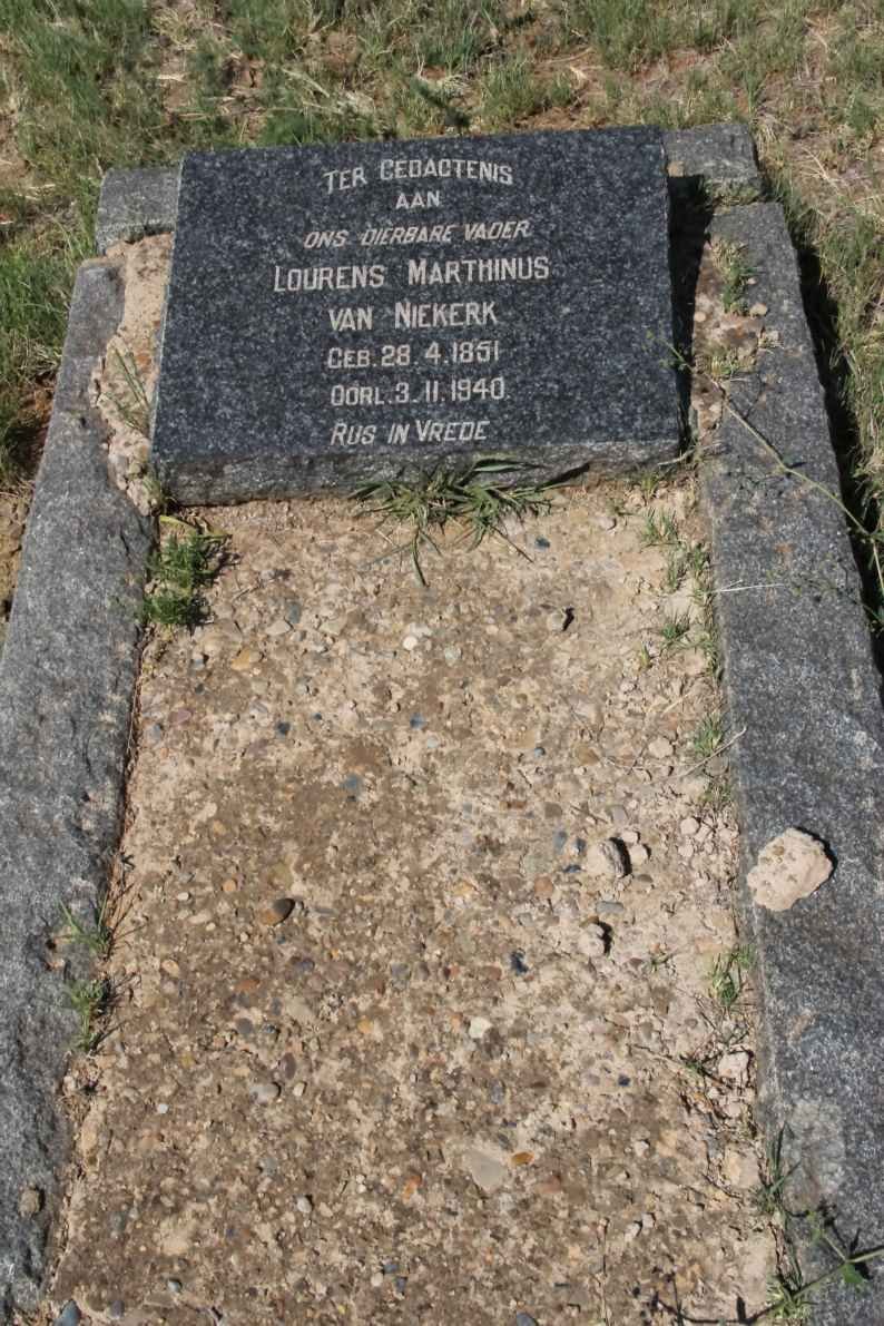 NIEKERK Lourens Marthinus, van 1851-1940