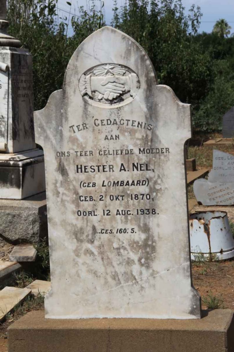 NEL Hester A. nee LOMBAARD 1870-1938