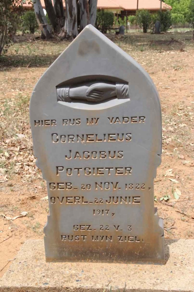 POTGIETER Cornelieus Jacobus 1822-1917
