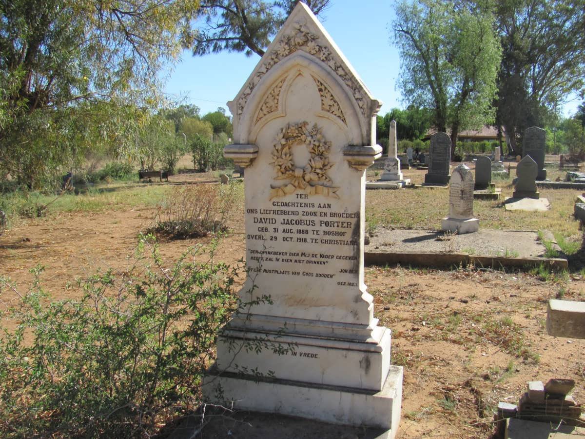 PORTER David Jacobus 1888-1918