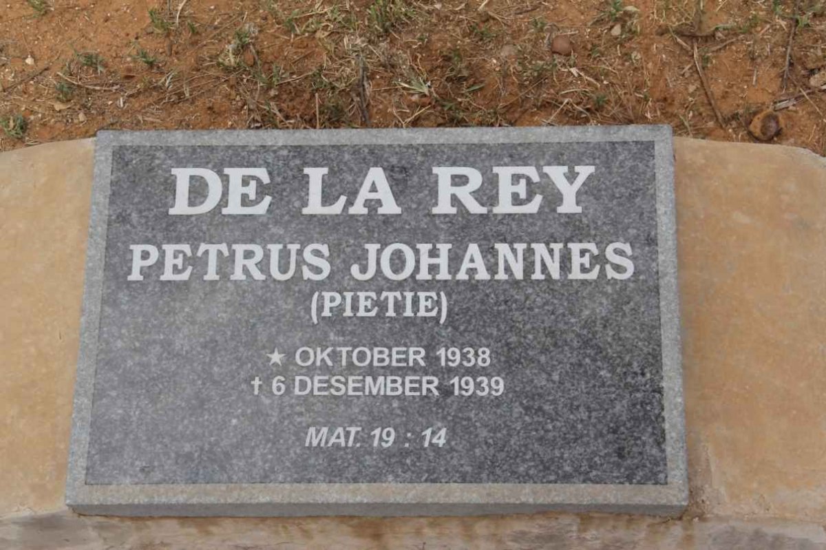 REY Petrus Johannes, de la 1938-1939