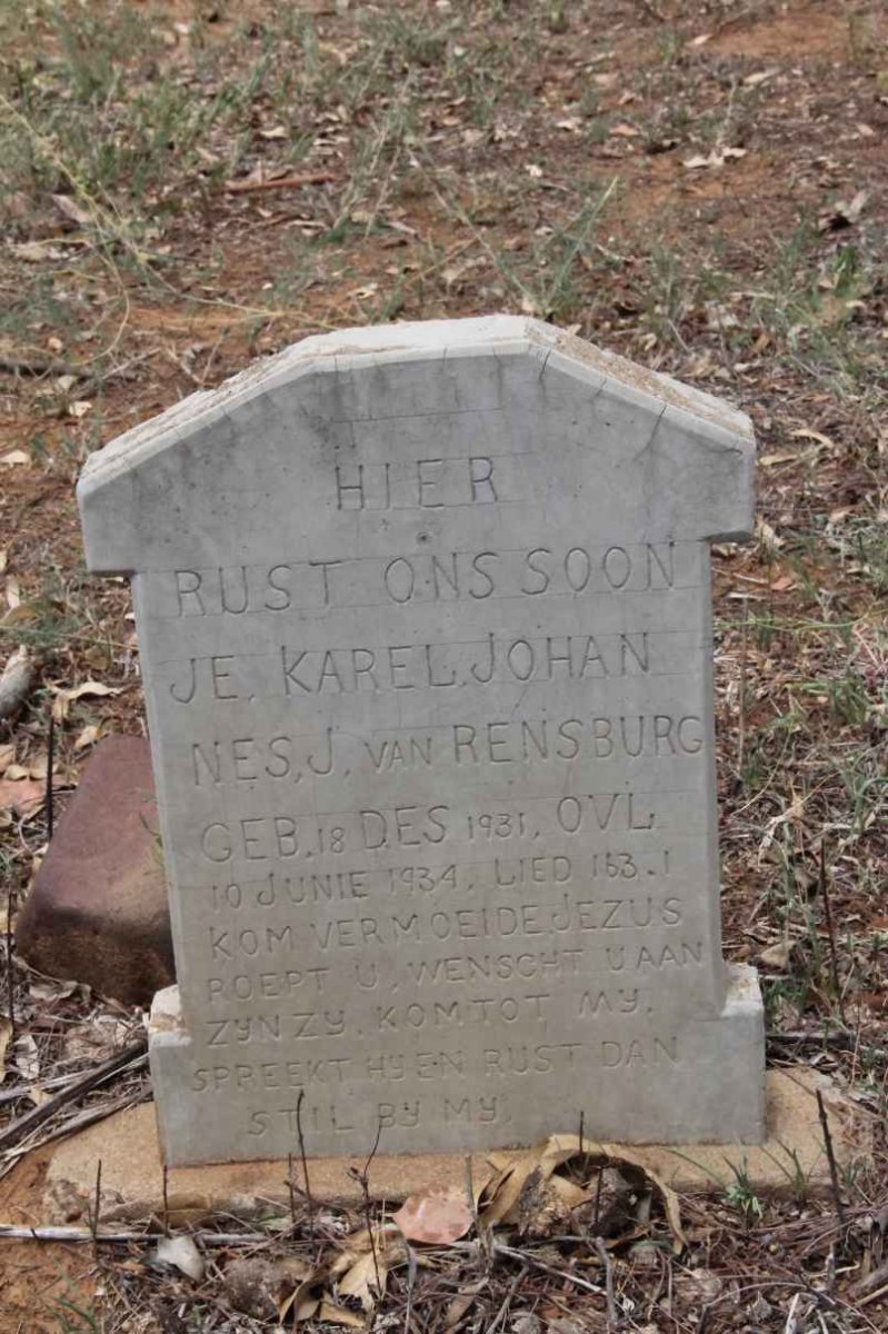 RENSBURG J.E. Karel Johannes, J. v. 1931-1934