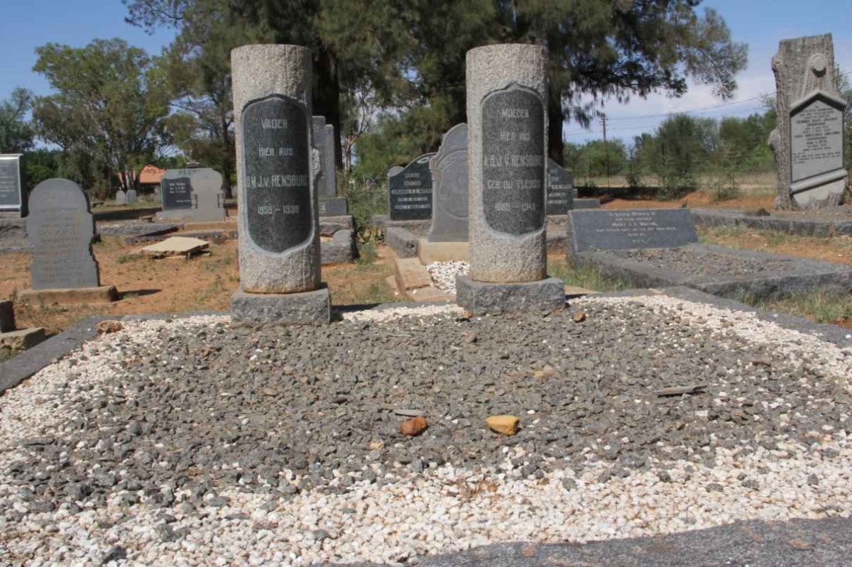 RENSBURG D.M., J van 1858-1938 &amp; A.B. du PLESSIS 1865-1943