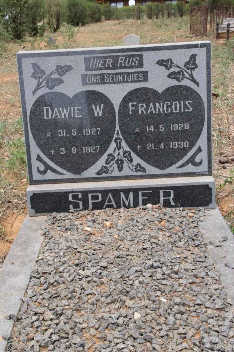 SPAMER Dawie W. 1927-1927 :: SPAMER Francois 1928-1930