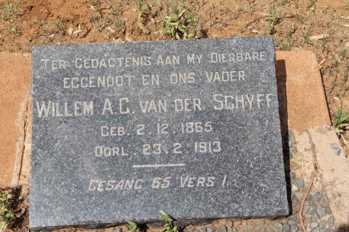 SCHYFF Willem A.C., van der 1865-1913
