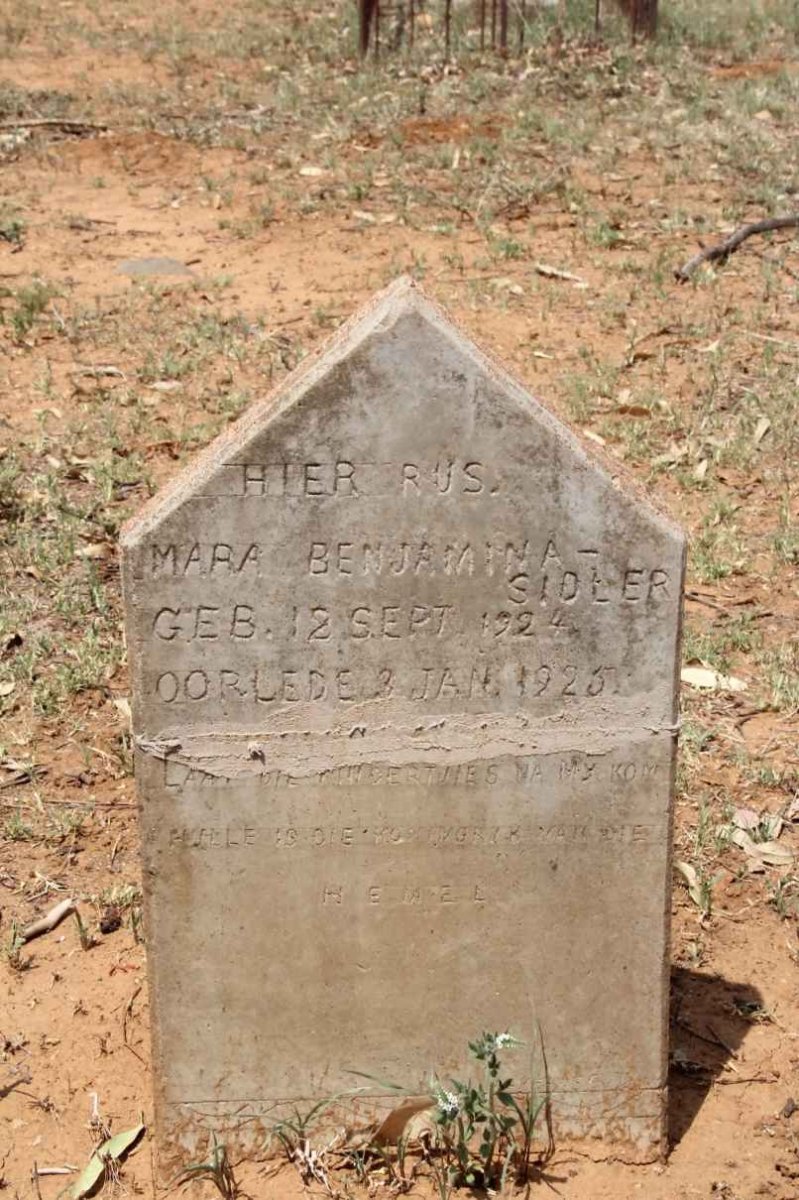 SIDLER Mara Benjamina 1924-1925