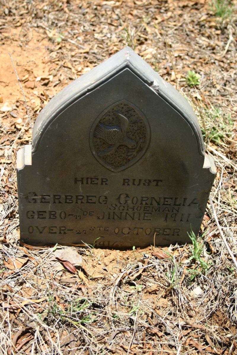 SCHOEMAN Gerbreg Cornelia 1911-1916
