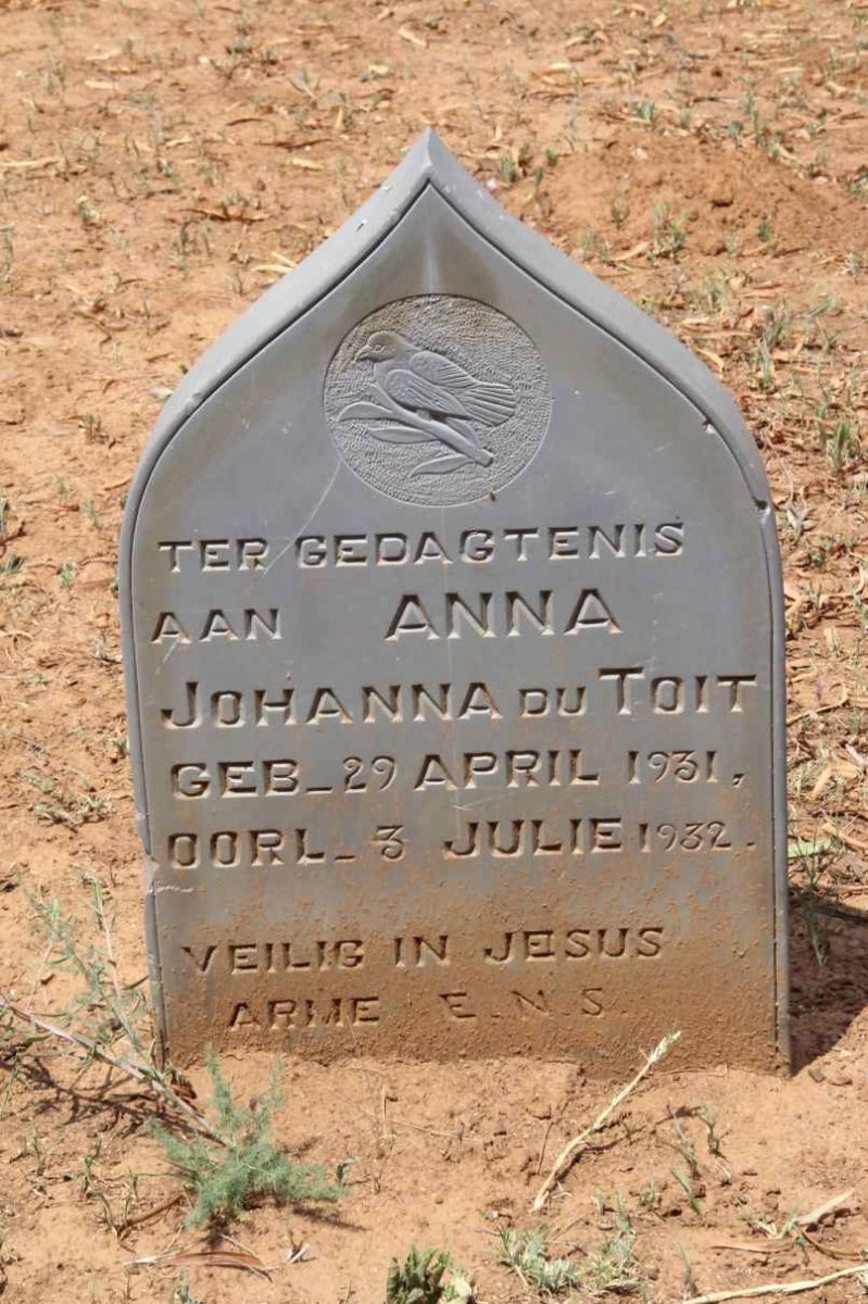 TOIT Anna Johanna du 1931-1932
