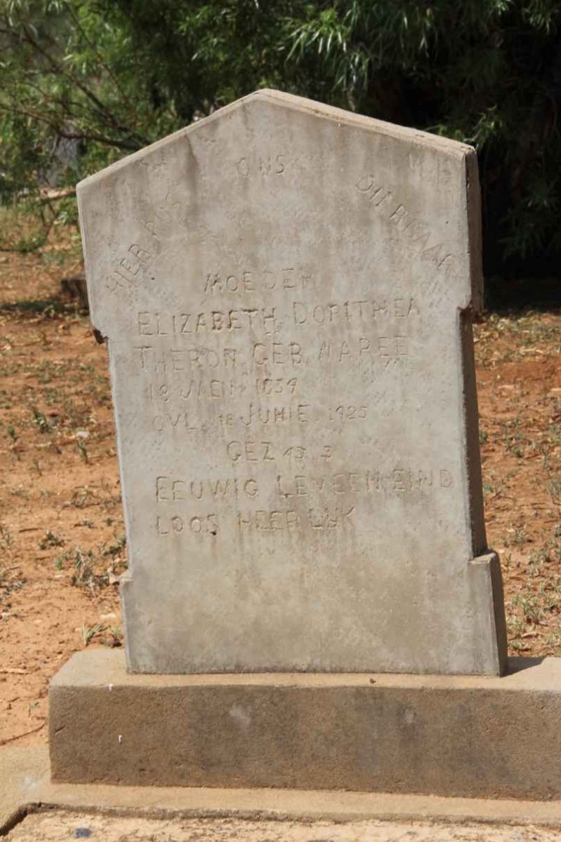 THERON Elizabeth Dorithea nee MAREE 1859-1925