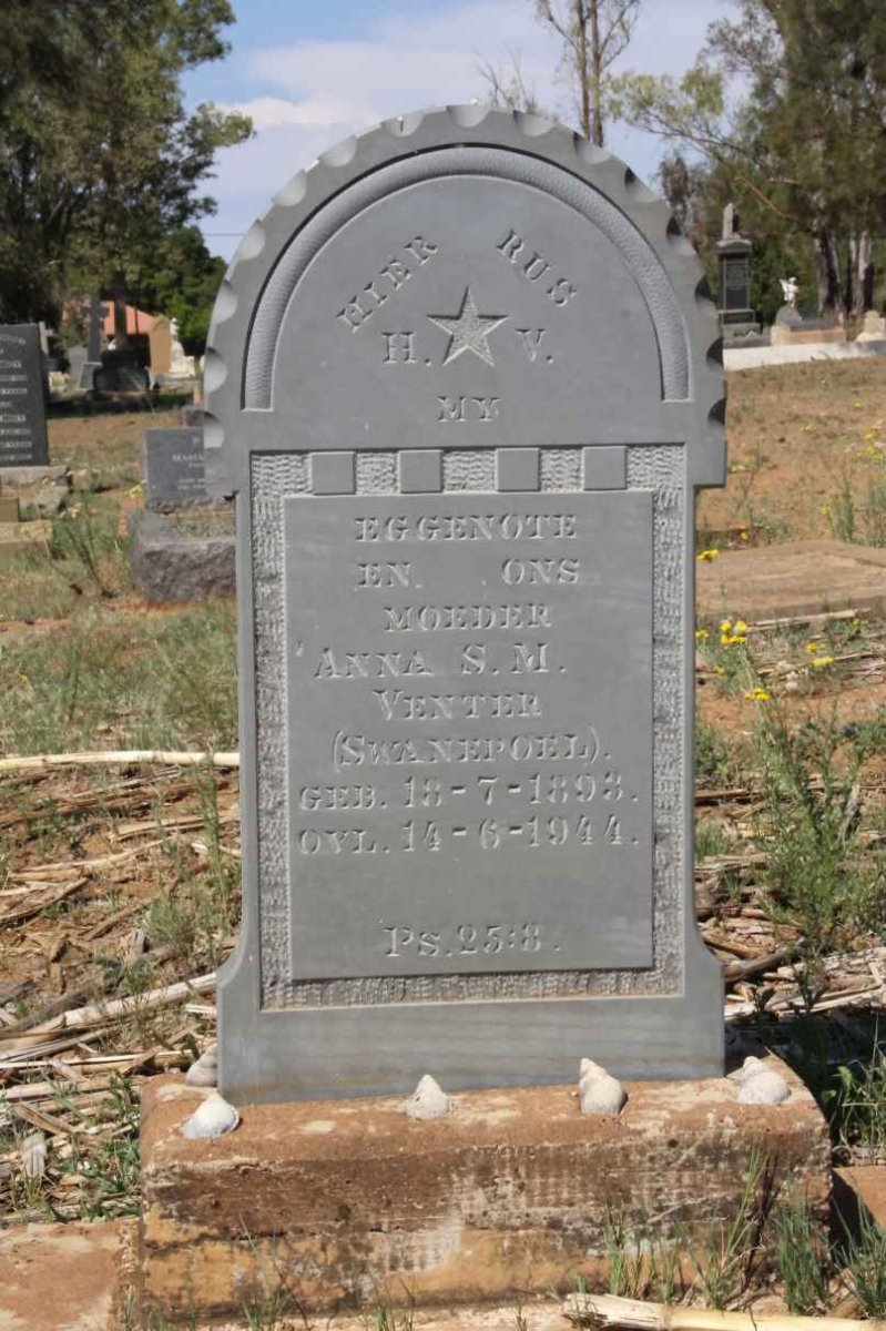 VENTER Anna S.M. nee SWANEPOEL 1893-1944