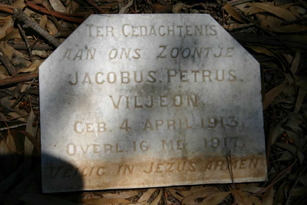 VILJEON Jacobus Petrus 1913-1917