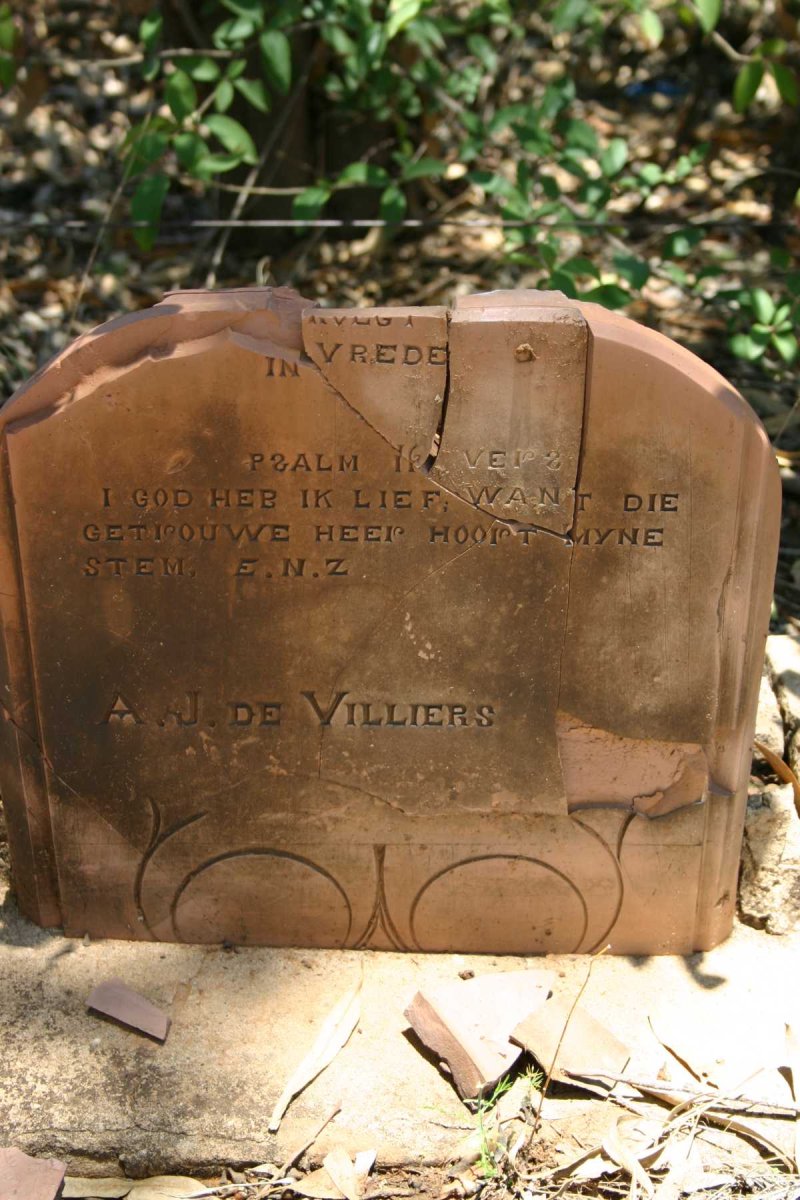 VILLIERS A.J., de