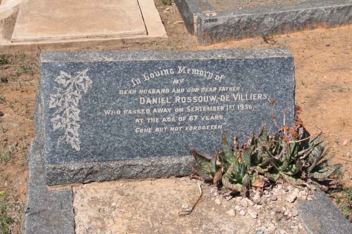 VILLIERS Daniel Rossouw, de -1936