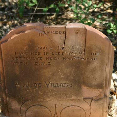 VILLIERS A.J., de