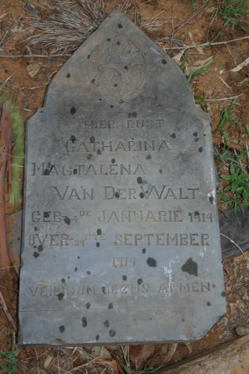 WALT Catharina Magtalena, van der 1919-1919