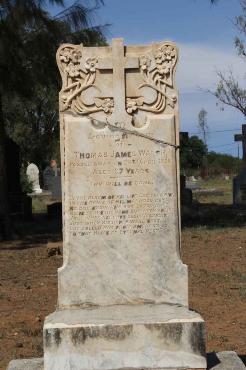 WALSH Thomas James -1926