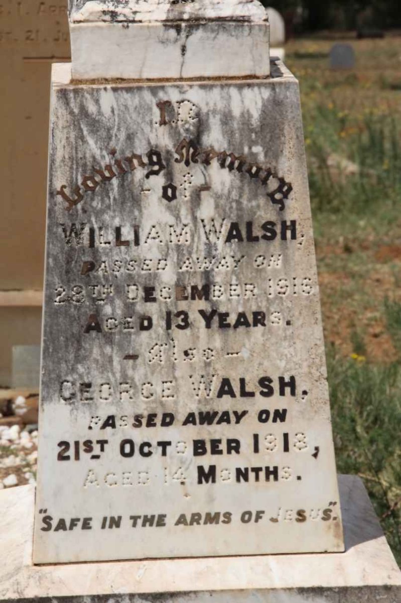 WALSH William -1916 :: WALSH George -1918