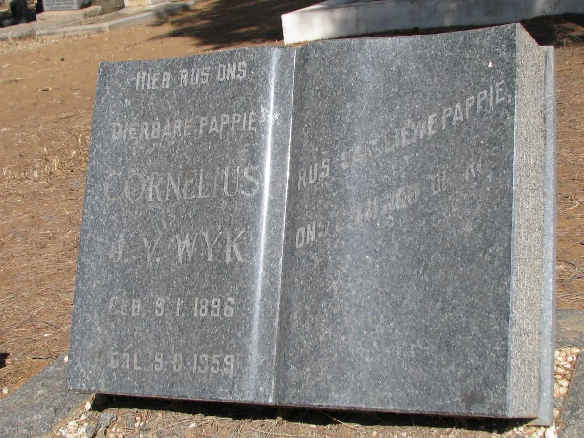 WYK Cornelius J., van 1896-1959