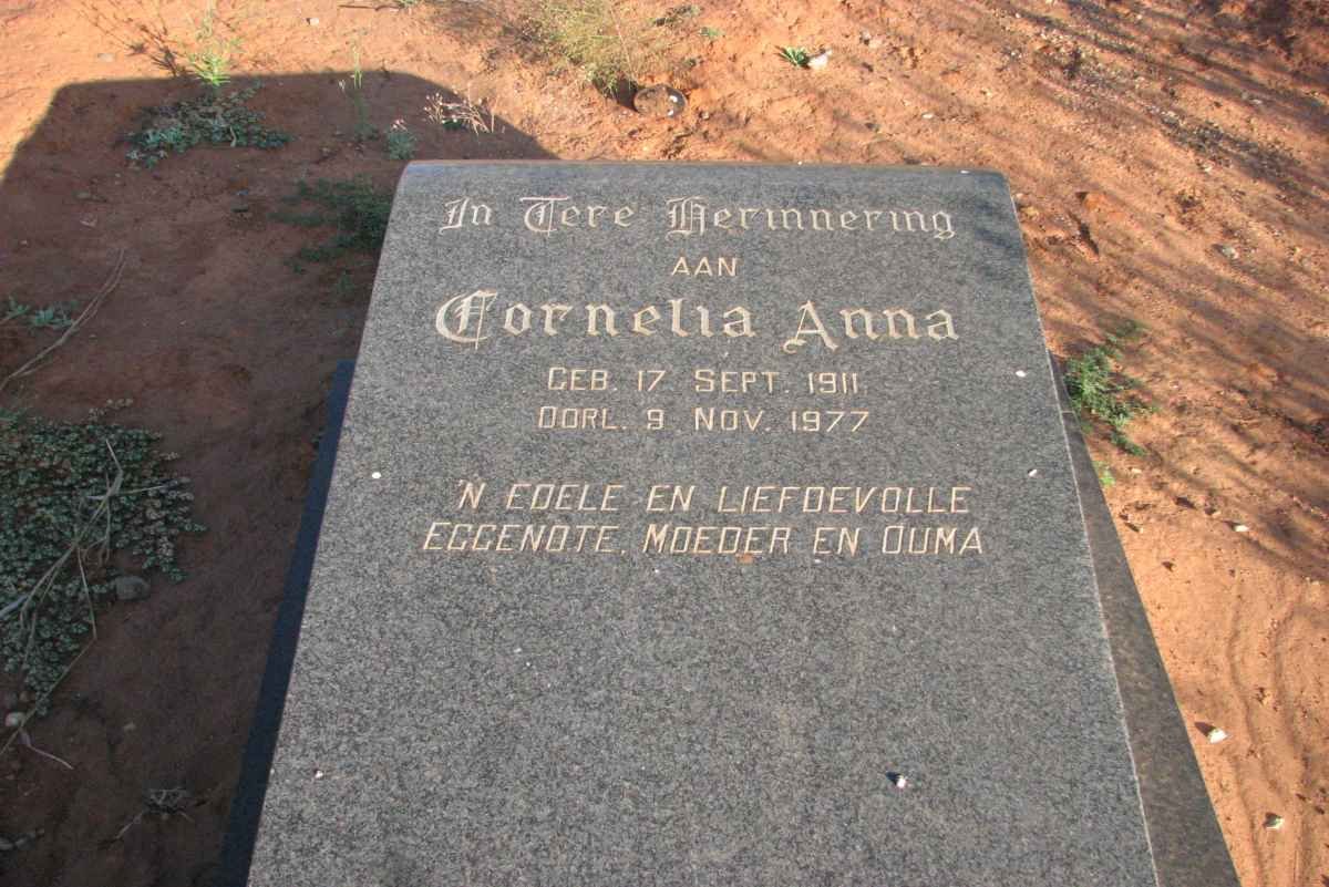 ALGAR Cornelia Anna 1911-1977