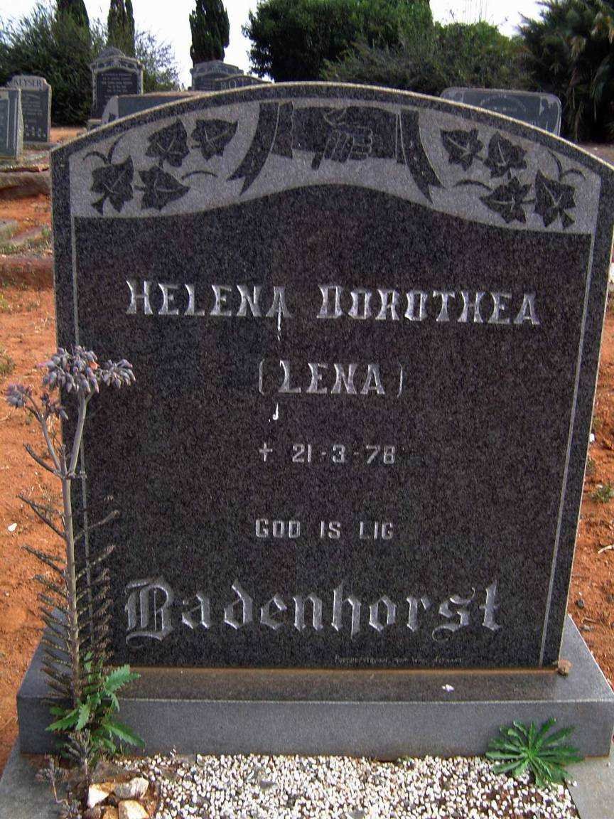 BADENHORST Helena Dorothea -1978