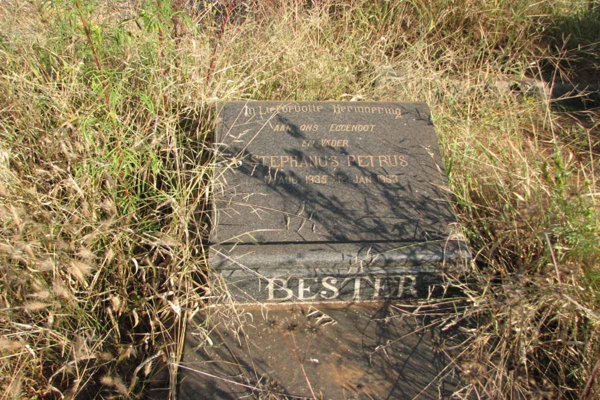 BESTER Stephanus Petrus 1935-1963
