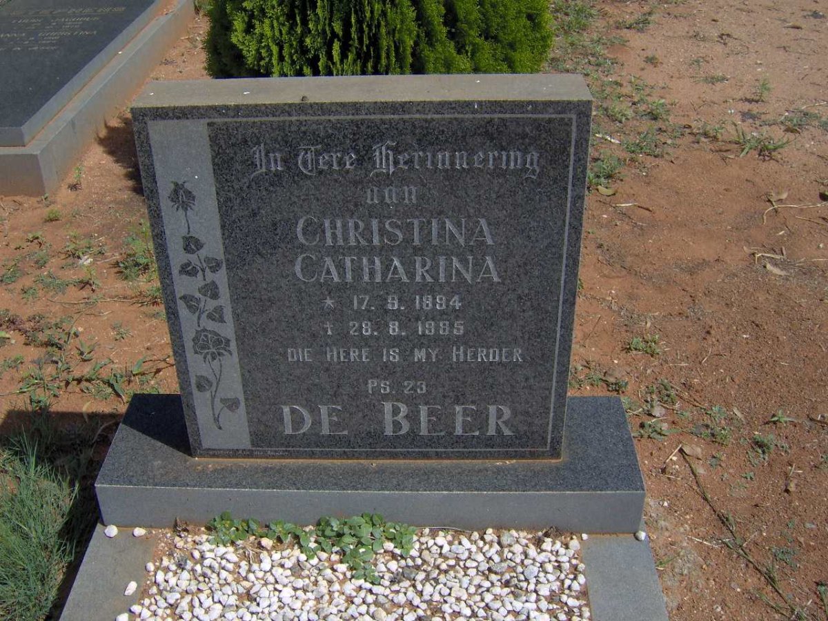 BEER Christina Catharina, de 1894-1985