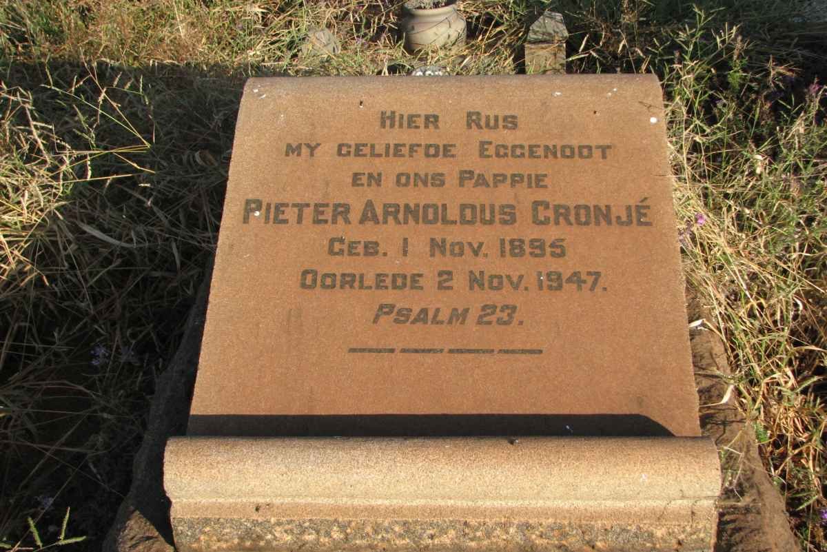 CRONJÉ Pieter Arnoldus 1895-1947