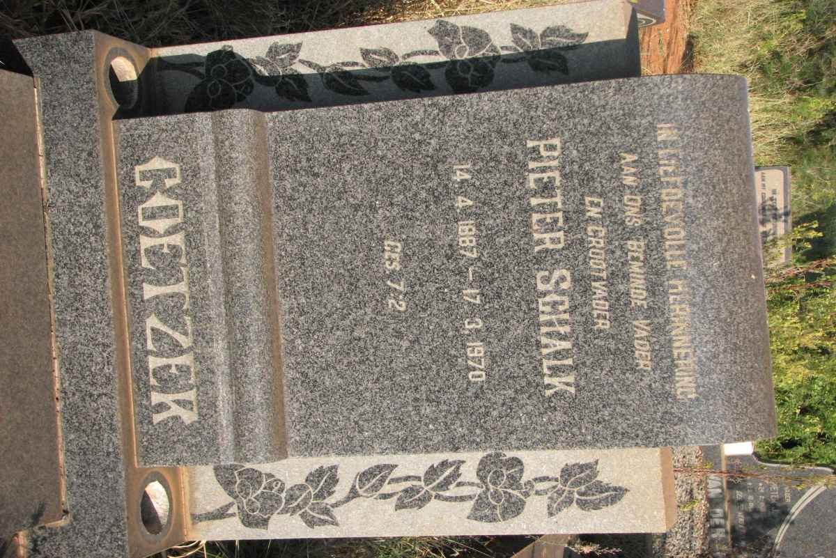 COETZER Pieter Schalk 1887-1970
