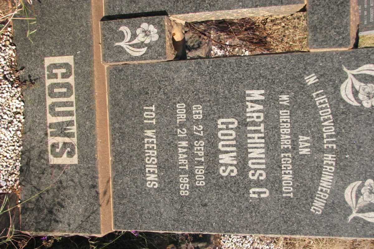 GOUWS Marthinus G. 1909-1958