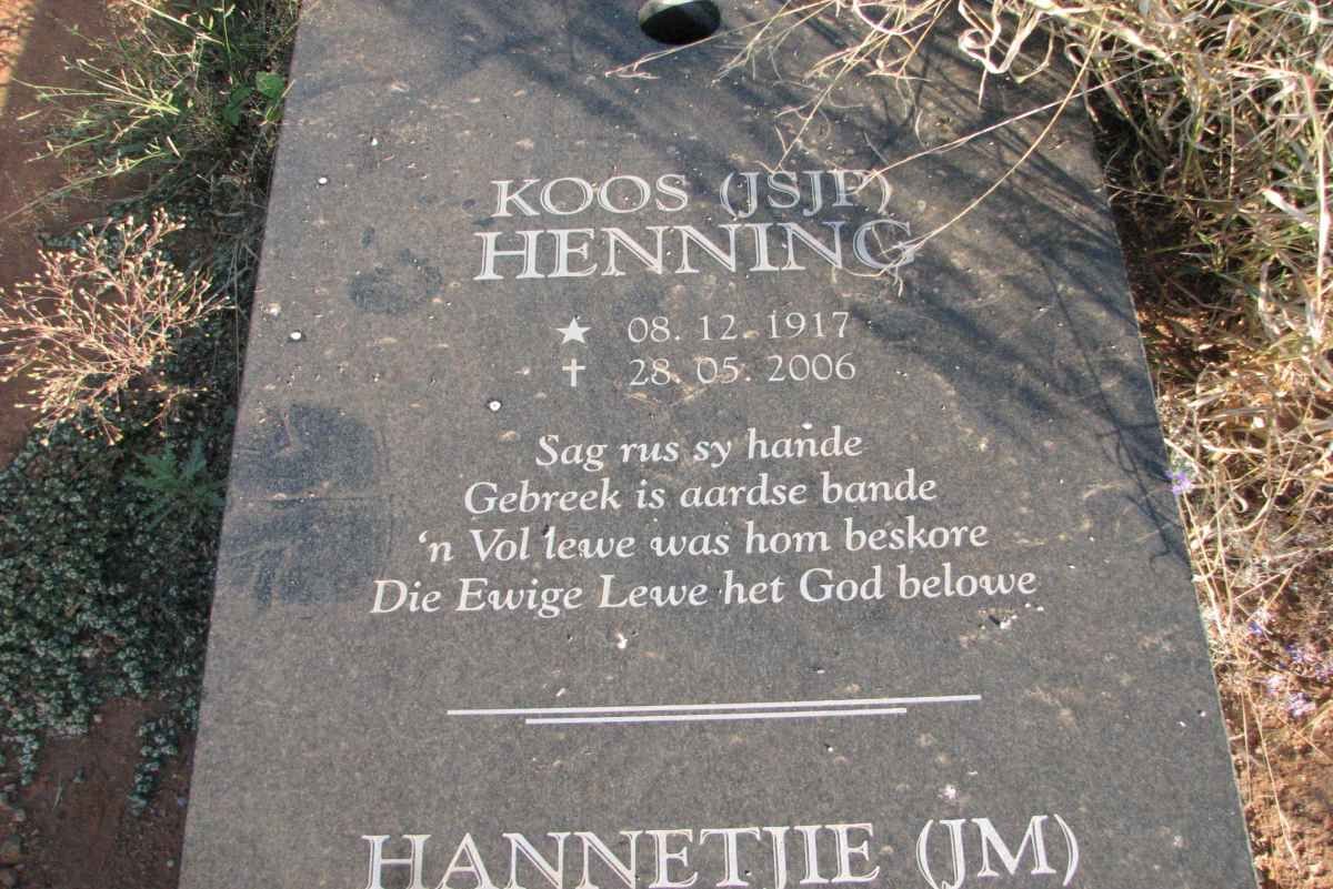 HENNING J.S.J.P. 1917-2006