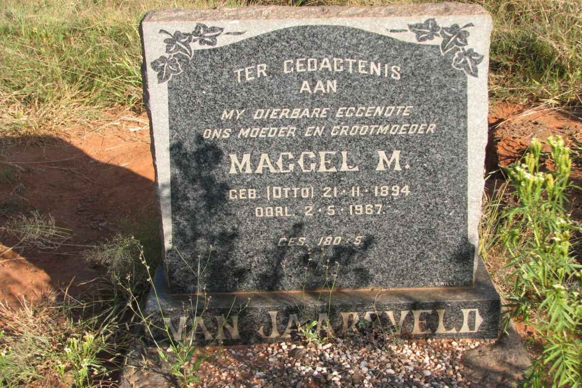 JAARSVELD Maggel M., van nee OTTO 1894-1967