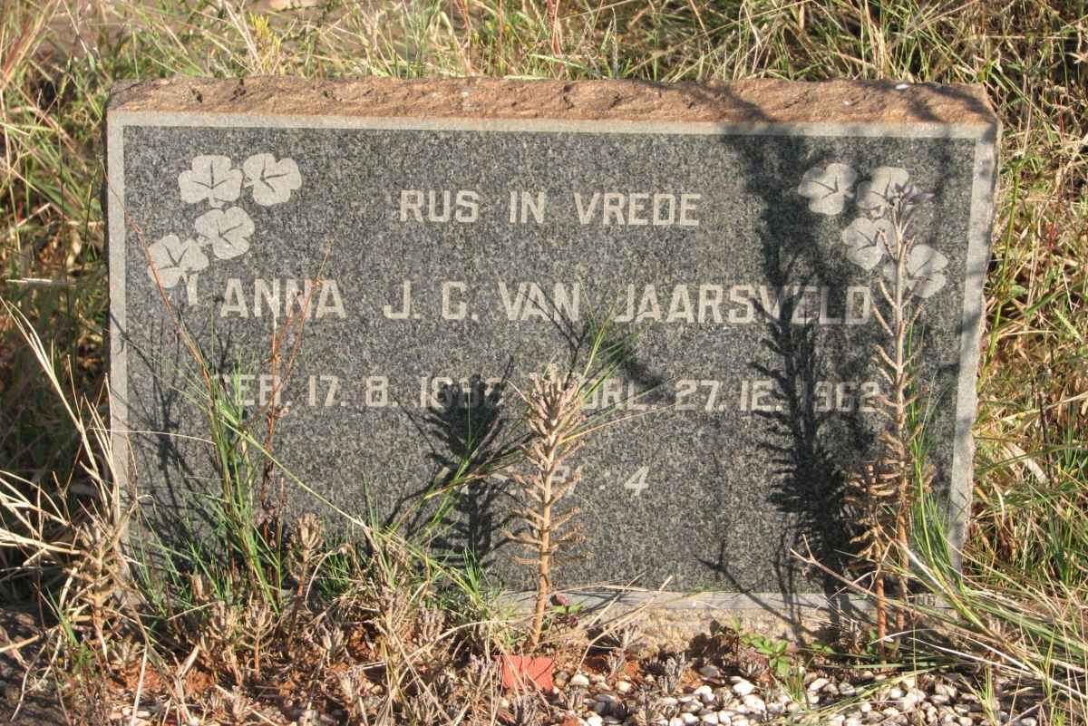 JAARSVELD Anna J.C., van 1886-1962